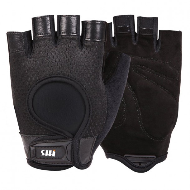 Men & Women Suede Leather Palm Gloves for Biking ,Mountain Climbing, Racing, Fitness Workout and Gym Weightlifting GG-059